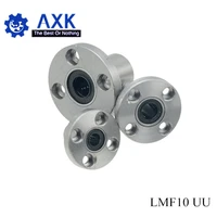 free shipping 4pcslot lmf10uu 10mm flange linear ball bearing for 10mm linear shaft cnc