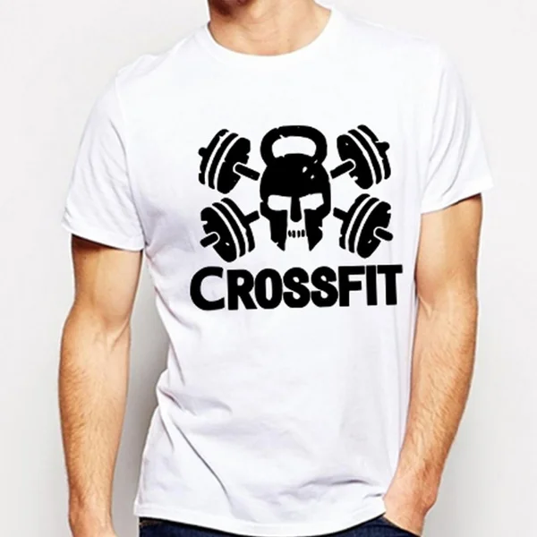 

Crossfit T Shirts Men Gym Training Men T-Shirt Fitness O Neck Tops Short Sleeve Casual Men's Tshirt