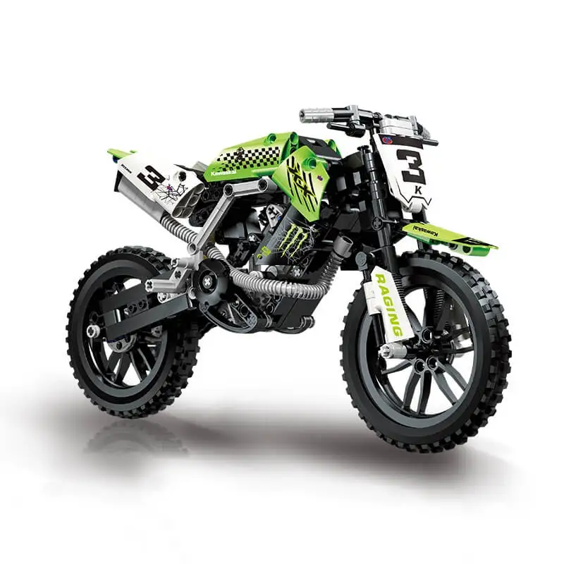 

Classic Motorcycle Models Kawasaki KX450 Bricks Technical Set Creative Series Toys Gifts For Children