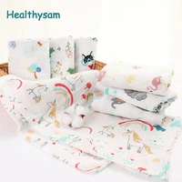 muslin 100 cotton baby swaddles soft newborn blankets bath gauze infant wrap sleepsack stroller cover play mat baby deken