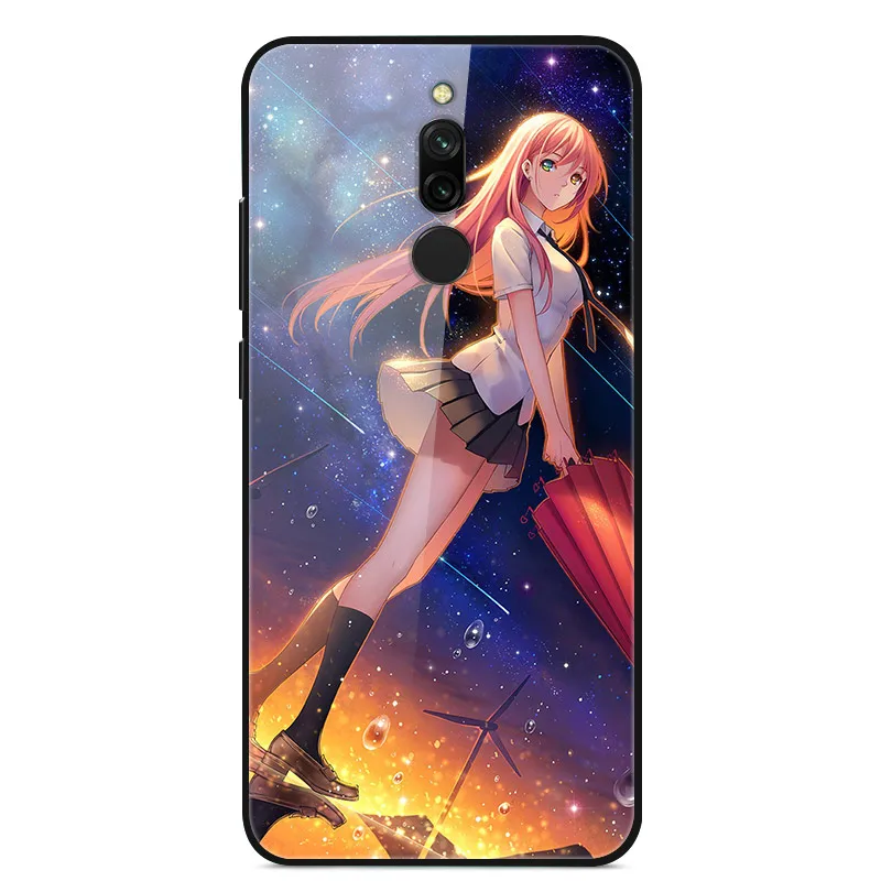 Для Xiaomi Redmi 6A чехол с жестким стеклом чехол s для Xiaomi Redmi 6A 6 A чехол из закаленного стекла для Xiaomi Redmi 8A 8 Redmi Note 8T - Цвет: 1205 19