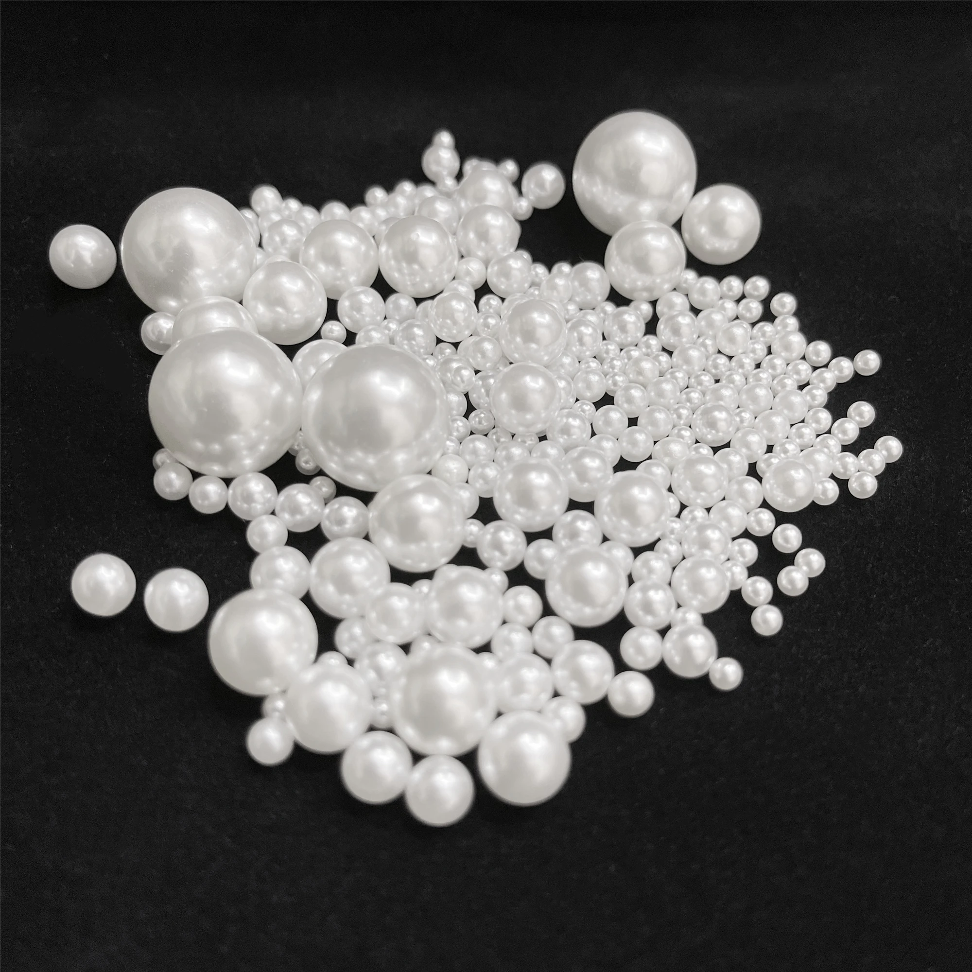 

50g ABS imitation pearl beads Round multicolor non-porous loose beads DIY filling decoration crafts production