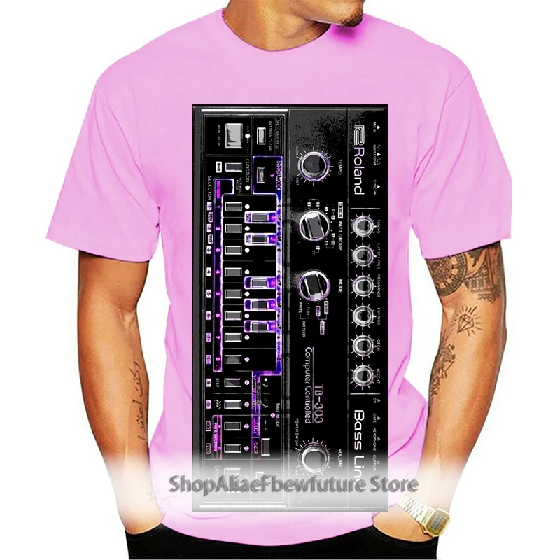 Рубашка Roland 303 41 Acid Edm Skool Rave House Music винтажный синтезатор Moog футболка с коротким