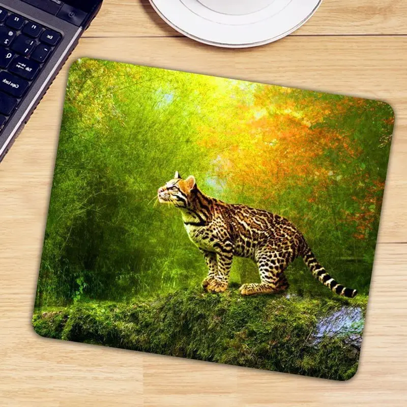 

Whole Sale Animal Tiger Gaming Rectangle Mouse Pad Game Anti-slip Mousepad Gamer Natural Rubber Mice Mause Mat For CF Dota 2 LOL