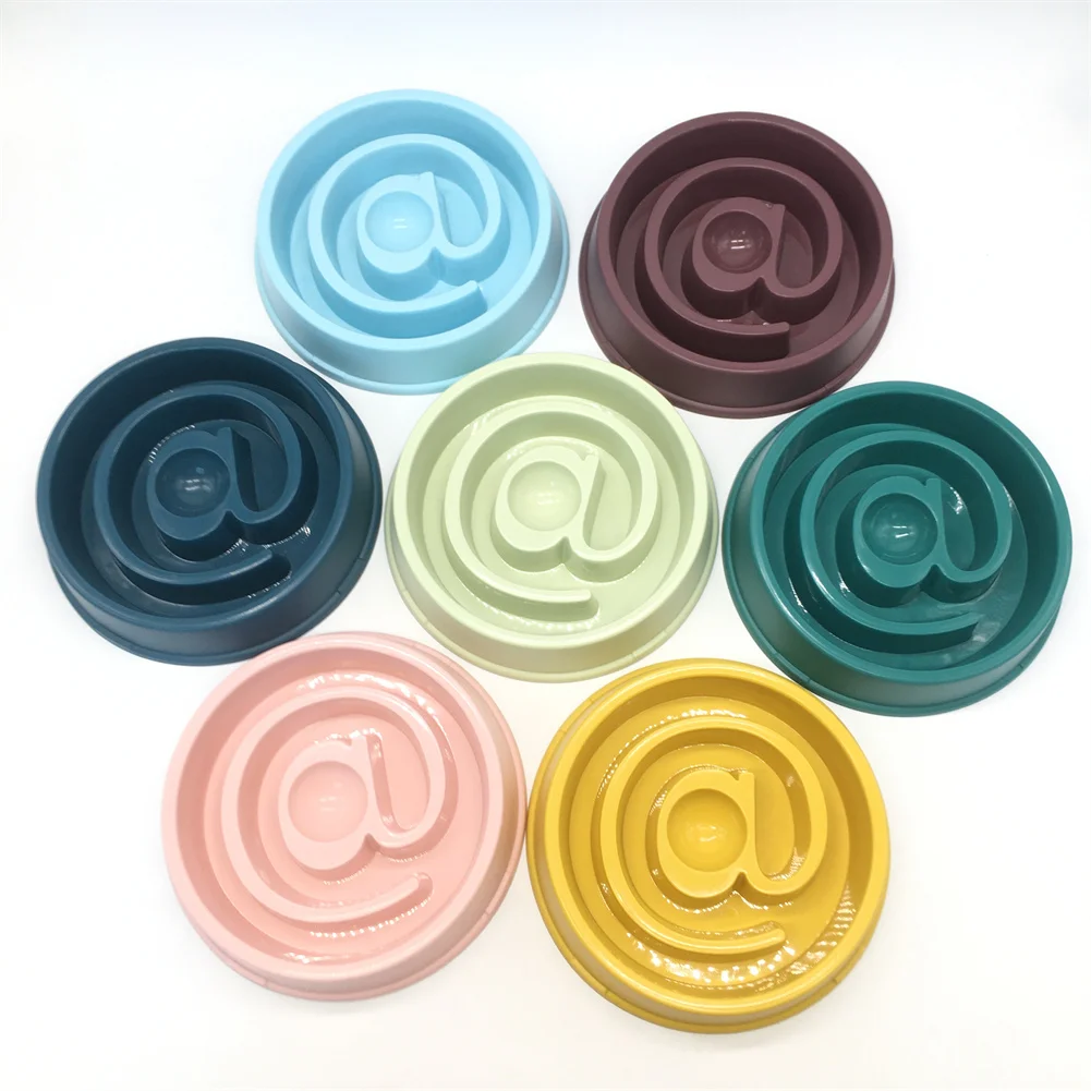 

Pet Bowl Dog Bowl Cat Bowl@shape Pet Slow Food Bowl Non-slip Anti-choking Pet Supplies Prevent Obesity Interactive Bowl