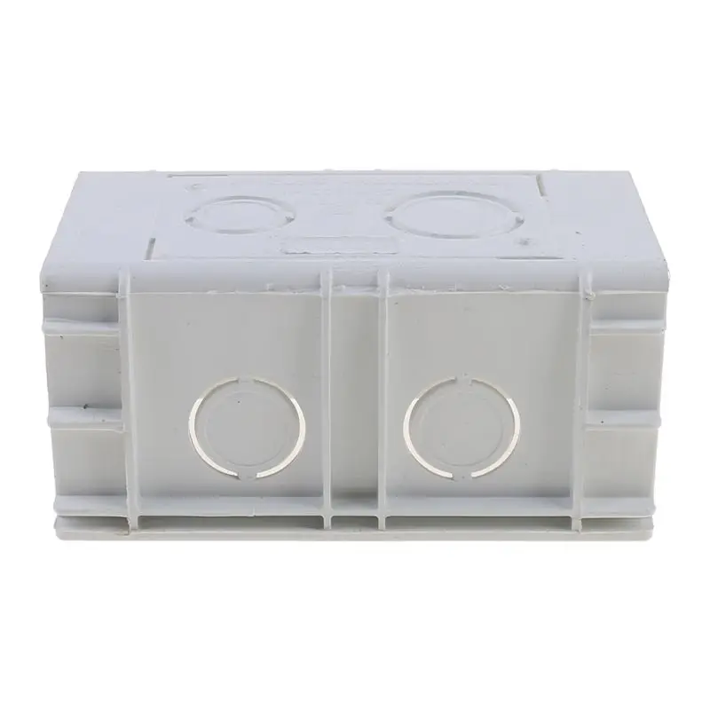 

118mmX72mm Standard PVC Junction Box Wall Mount Cassette For Switch Socket Base