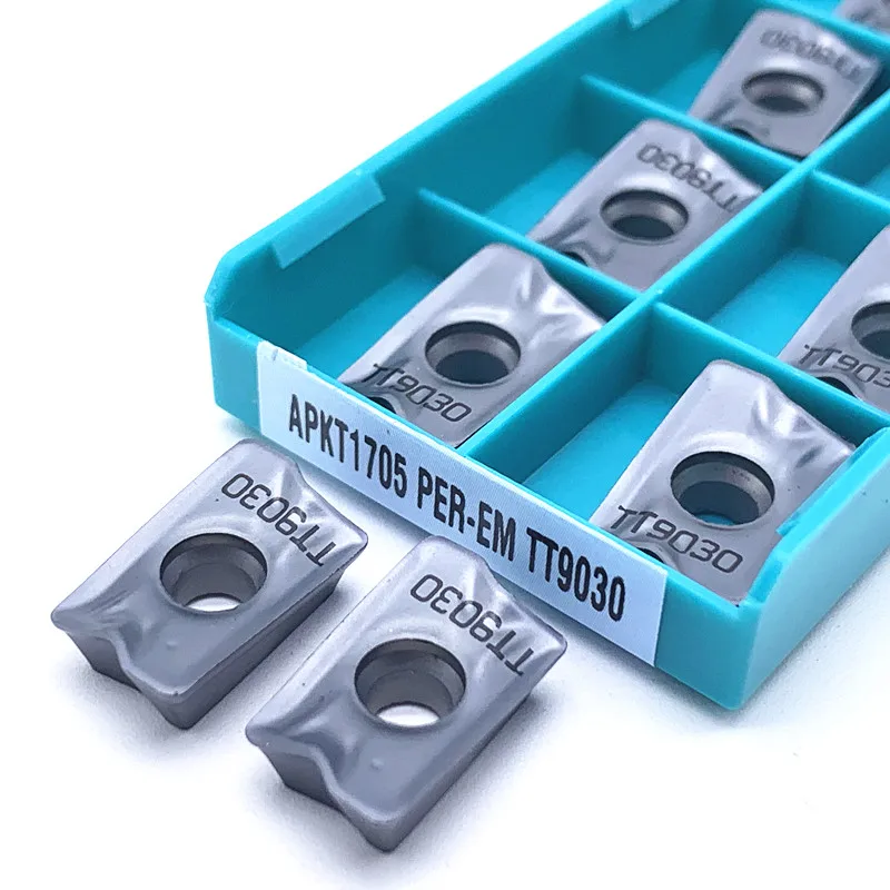

10PCS APKT1705 PER EM TT9080/TT9030 Carbide insert turning tool lathe cutter milling cutter CNC cutting tool
