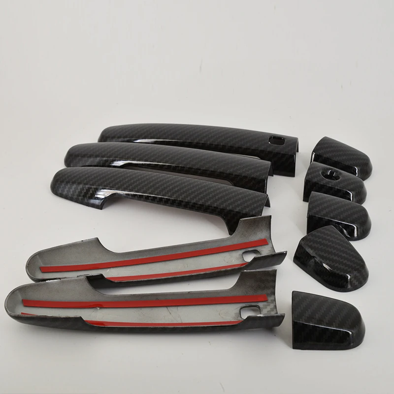 Декоративная накладка на ручку двери автомобиля Toyota RAV4 2.4A 1.8A 2.0 пятиместная модель с узором под углеродное волокно 2010 2011 2012.