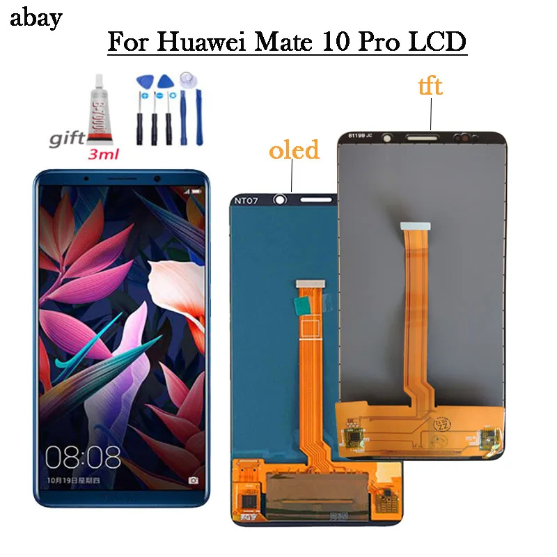 OLED/TFT для Huawei Mate 10 Pro BLA-L09 BLA-L29 LCD дисплей сенсорный экран дигитайзер 10Pro сборка W/N Logo