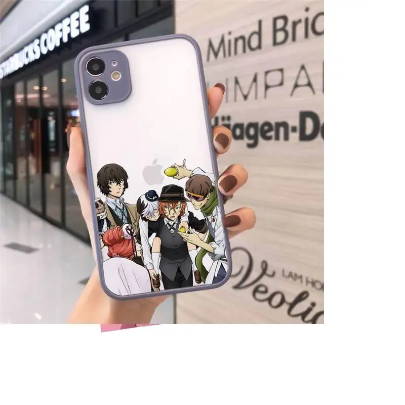 

bungou stray dogs Dazai Osamu anime Phone Cases matte transparent For iphone 7 8 11 12 plus mini x xs xr pro max cover