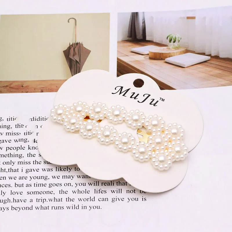 1 компл. Модные заколки для волос с имитацией жемчуга женская заколка ручной