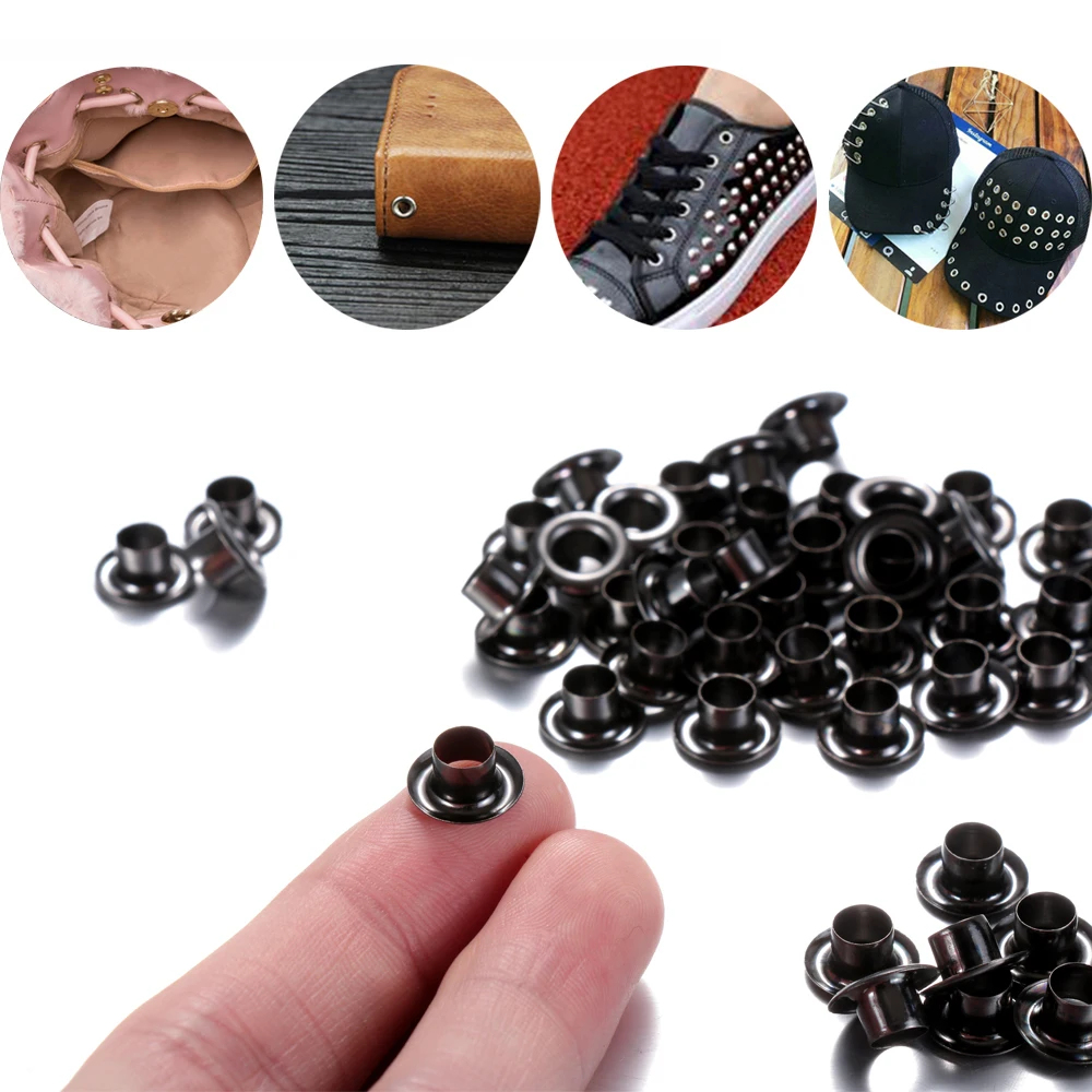 Металлические люверсы для кнопок 50 шт./компл. 5 мм изготовления кожаных люверсов