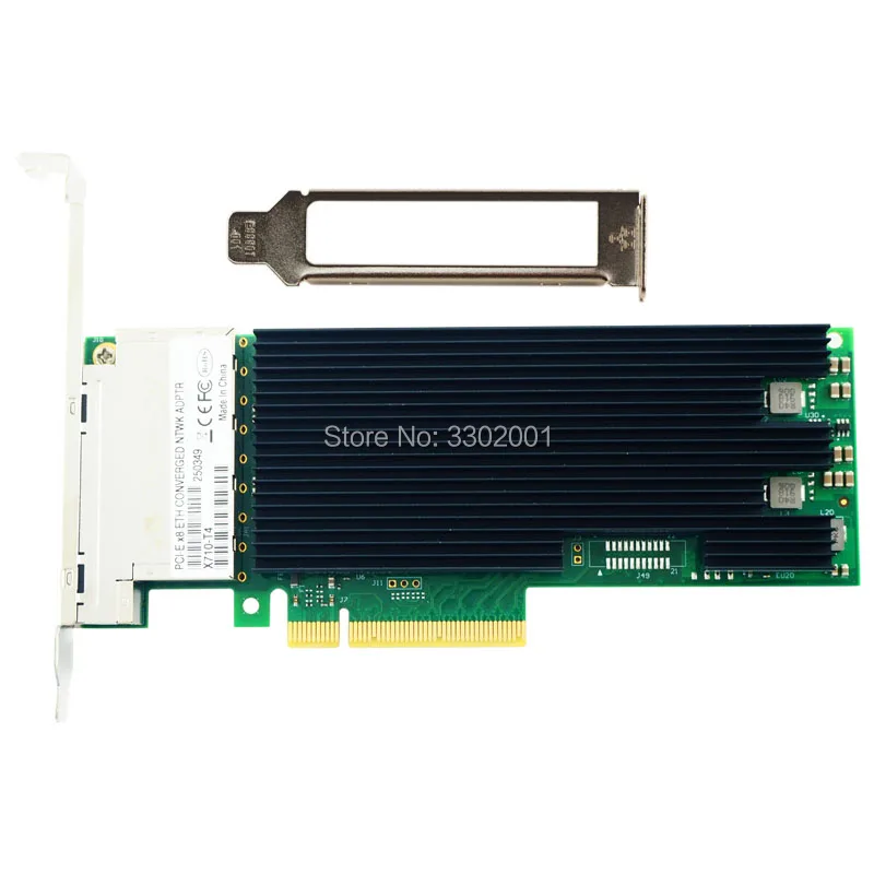 Intel XL710AM1 чип 10 Гб Nic Ethernet Сетевая карта четырехпортовый PCI-Express Lan карта сетевой адаптер X710-T4 совместимый