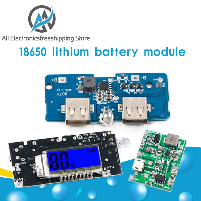 Двойной USB 5V 1A 2.1A мобильный Банк питания 18650 зарядное устройство PCB модуль