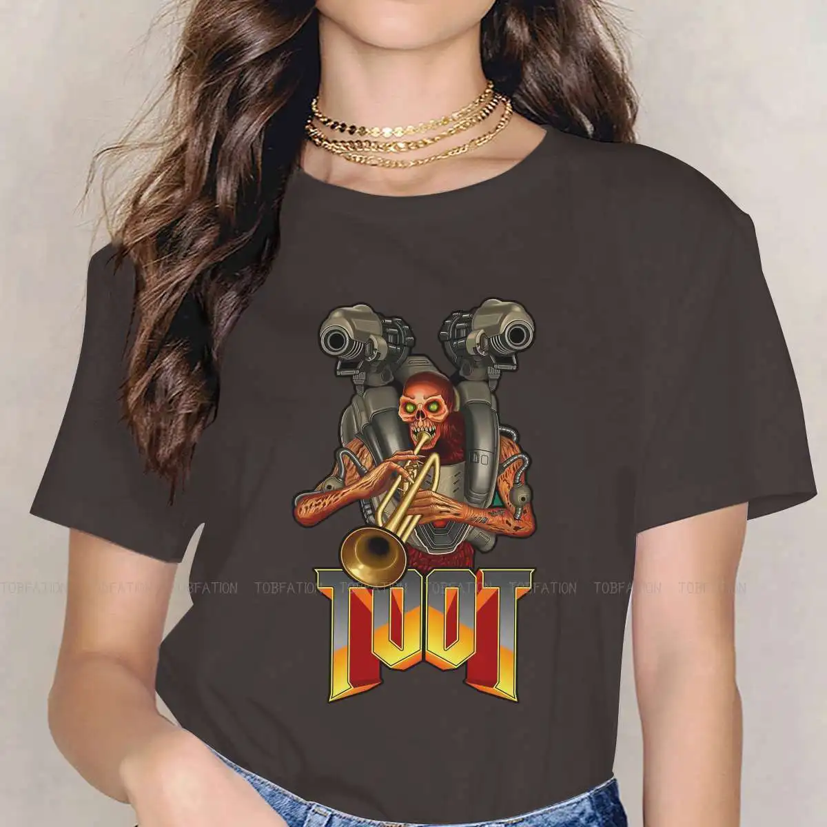 

Doom Doomguy UAC Slayer Hayden пирсинг ФПС футболка для женщины девушки 4XL Toot Смешные Толстовки для отдыха футболка Новинка пушистая