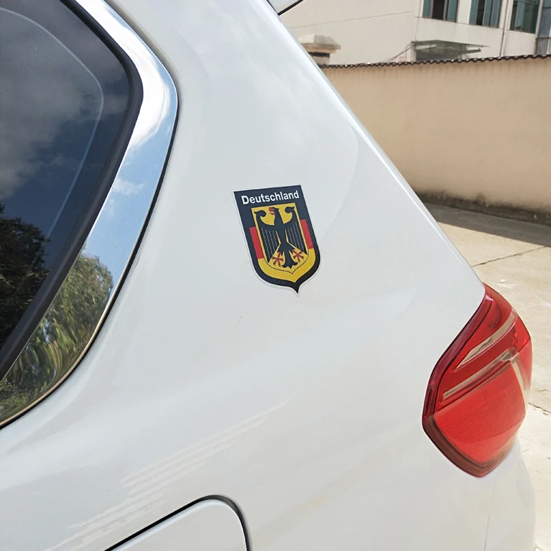 

Personality German Shield Deutschland Sticker Car Flag Car Stickers Accessories Waterproof Motorcycle Decals PVC 15cm X 12cm