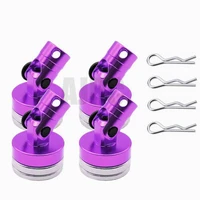 4pcs metal magnetic stealth invisible body post mount with r clips pin for 110 rc car hsp tamiya redcat axial scx10