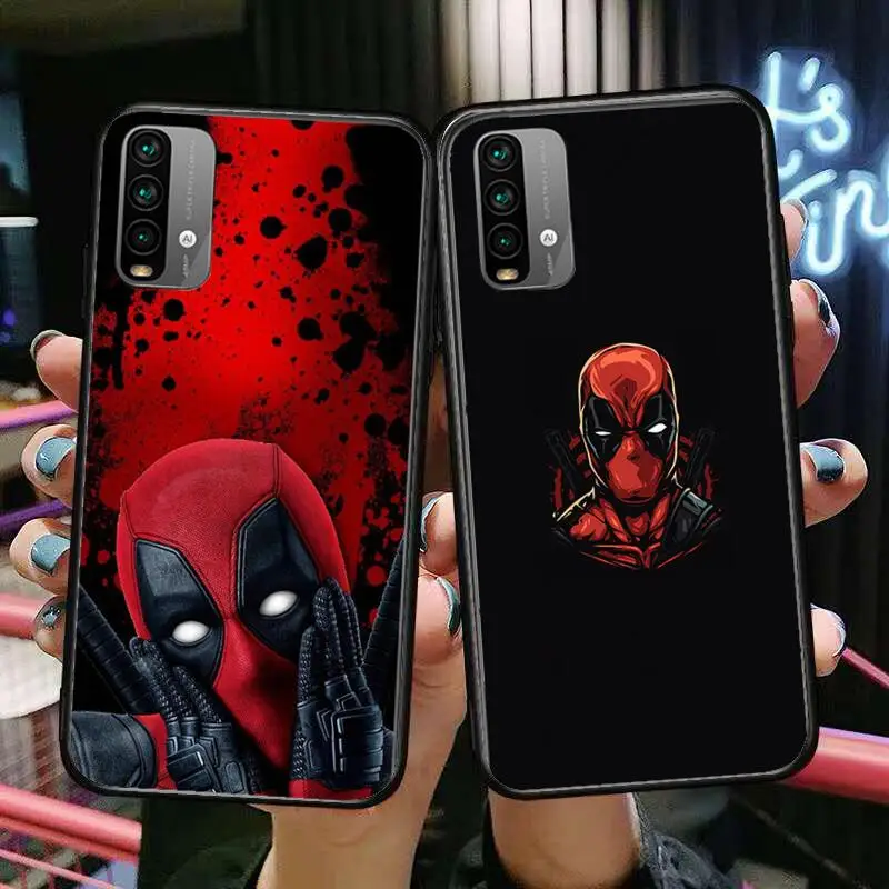 

Deadpool Phone Case For XiaoMi Redmi 11 lite 9C 8A 7A Pro 10T 5G Anime Cover Mi 10 Ultra Poco M3 X3 NFC 8 SE cover