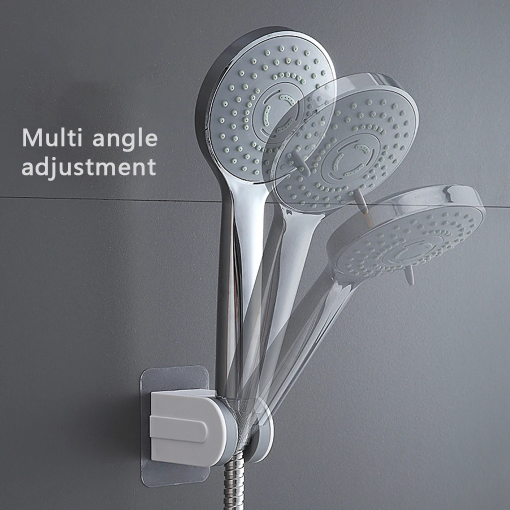 

Adjustable Wall Mounted Shower Head Stand Bracket Holder Hand Held Bathroom Shower Head Fitting Portable Bathroom Accessories