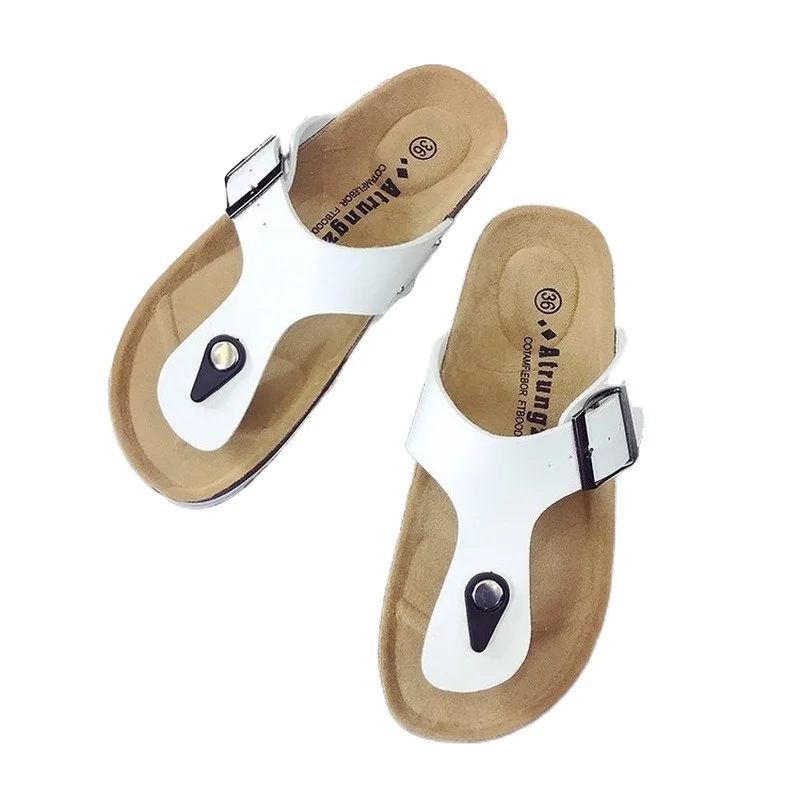 

Casual Flat-bottomed Slippers, Flip-flops, Beach Flip Flops, Cork Slippers, Couple Slippers, Plus Size
