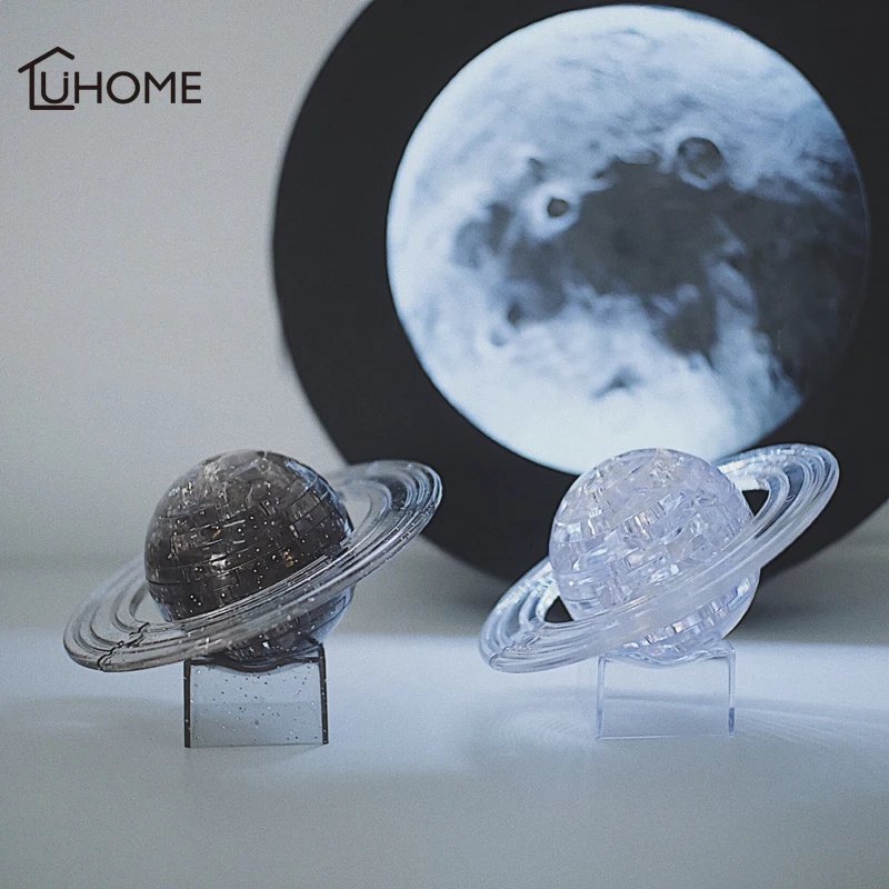 3D кристалл планеты Вселенная Украшения настольные миниатюрные фигурки Кристалл
