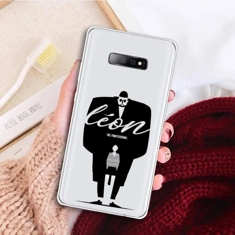 

Leon anime Phone Case Clear Transparent for samsung A 21s 50 71 S 8 9 20 note 10 20 plus ultra