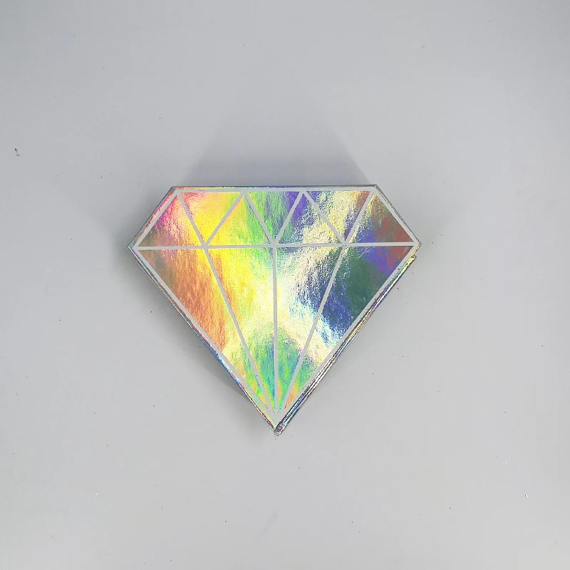 Colorful silver Пользовательские ресницы упаковочные коробки Подарочная коробка ресницы посылка на заказ Чехол для хранения s Макияж Косметический Чехол норка накладные ресницы 1 шт - Цвет: Colorful silver