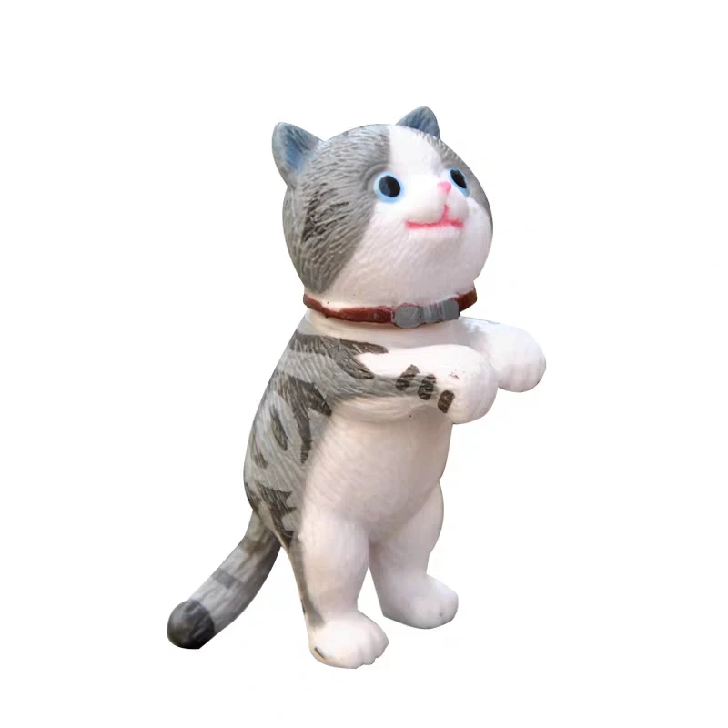 Милая экшн-фигурка кошки из ПВХ кукла-колокольчик с бахромой цветочный горшок