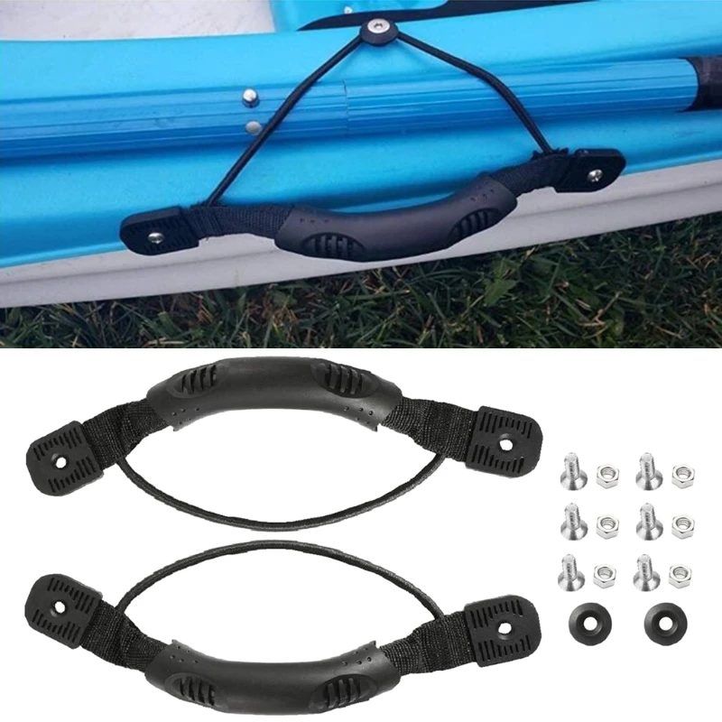 

2pcs Kayak Canoe Boat Side Mount Carry Handles with Screws Kayak Accessories