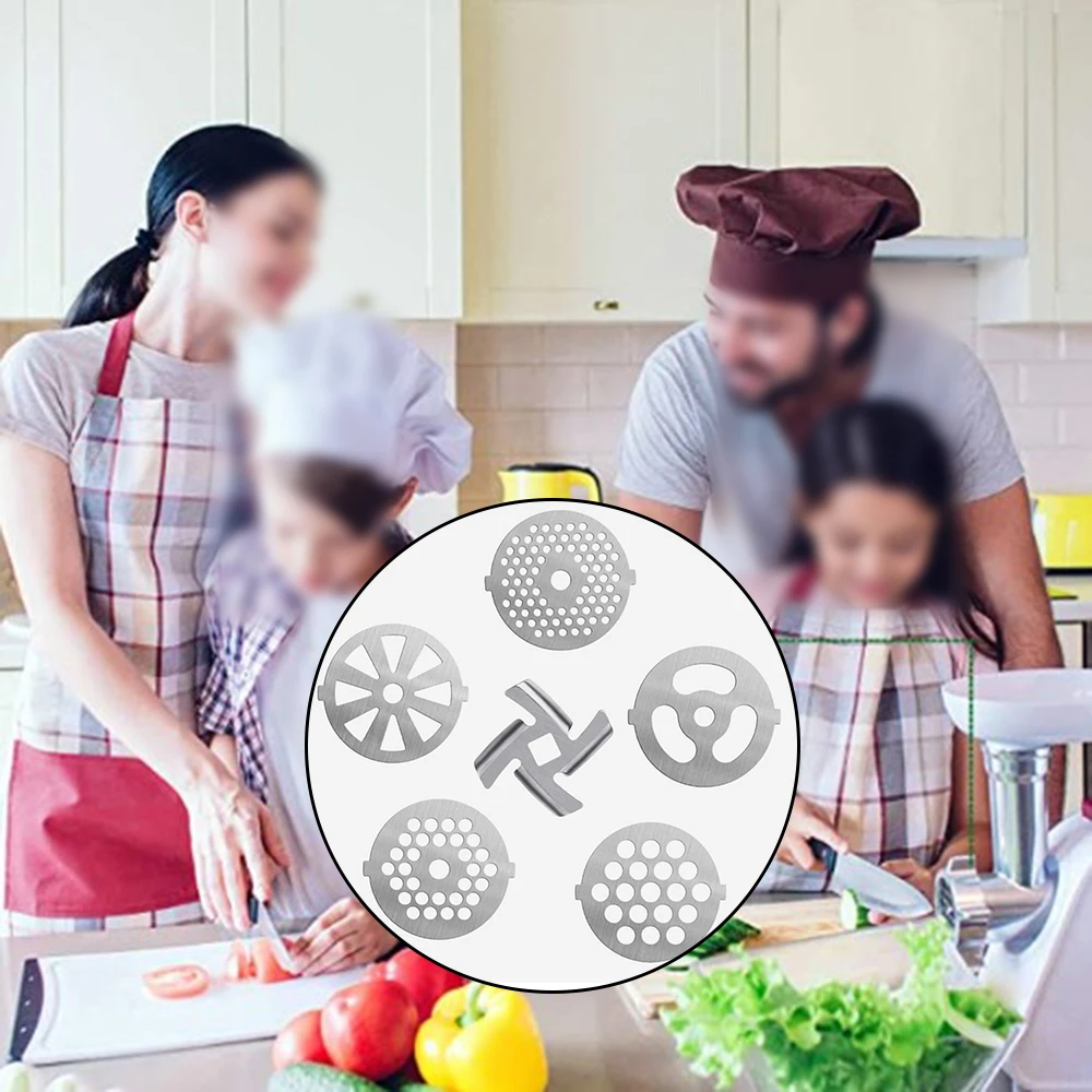

Кухонный инструмент для мясорубки 6 шт. диски для миксера аксессуары из нержавеющей стали