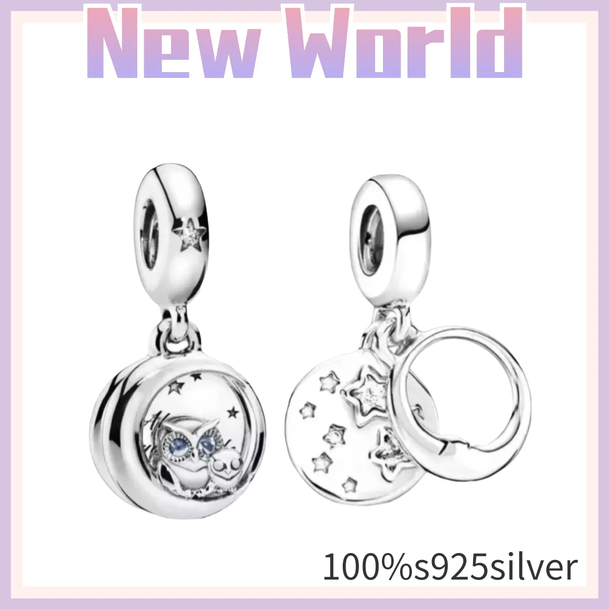 

DIY Beads Fits Original Charms Bracelets Always by Your Side Owl Dangle Charm Fashion Sterling Silver Beads For Jewelry Making