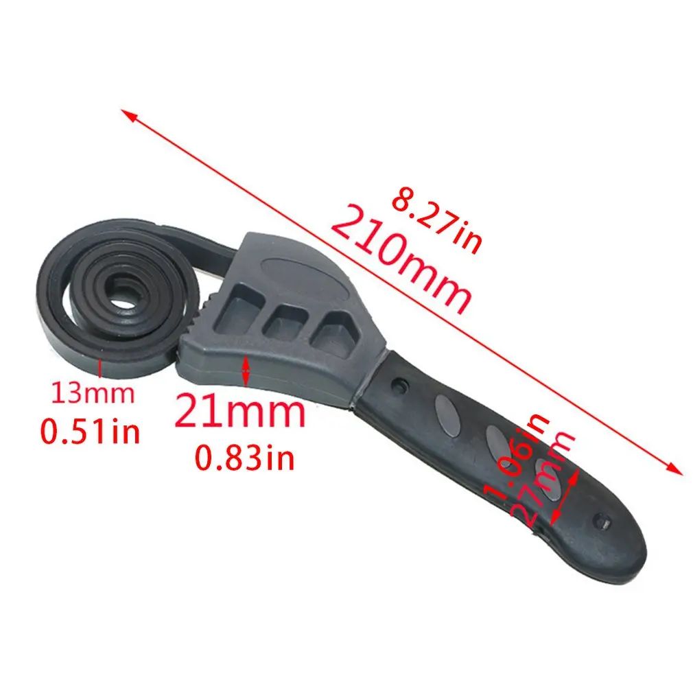 

Universal Wrench Adjustable Bottle Opener Rubber Belt Wrench Can Opener Kitchen Tool Auto Repair Filter Hand Tools