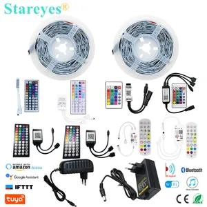 1 комплект SMD 5050 30 светодиодныйм 5 м 10 м DC12V RGB светодиодный лента Светильник ИК-пульт дистанционного управления Bluetooth, Wi-Fi, милый кролик вибратор секс-игрушка для женщин, управление контроллер адаптер