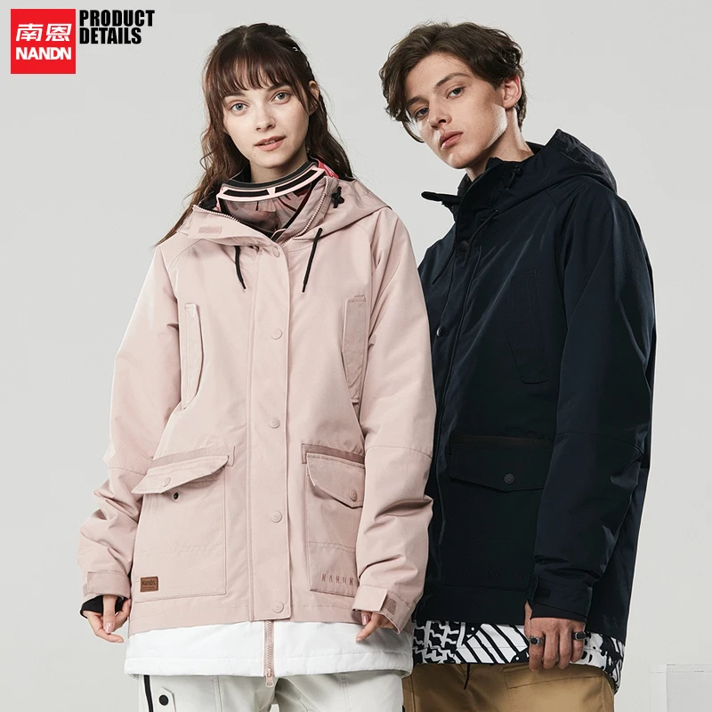 NANDN лыжный костюм для мужчин wo водонепроницаемый сохраняет тепло сноуборд|Куртки