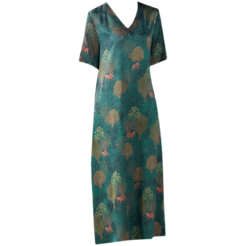 

COIGARSAM 4XL Plus Size Women dress Spring Dresses Design And Color 0828
