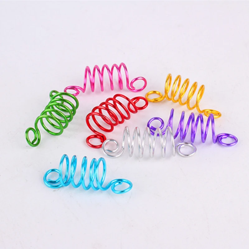 10 шт./лот катушка для волос дреды плетеные бусины парик ювелирные изделия кольцо