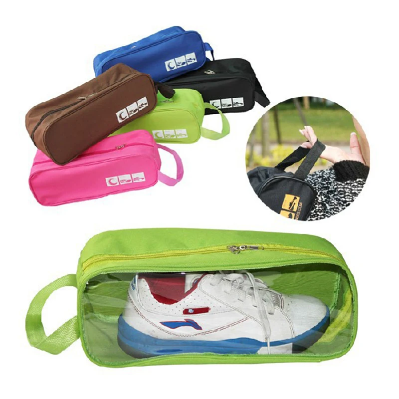

Portable Transparent Waterproof Organiser Travel Bag Loafers Sneakers Shoes Bag Closet Organizer Beach Storage Holder Bags
