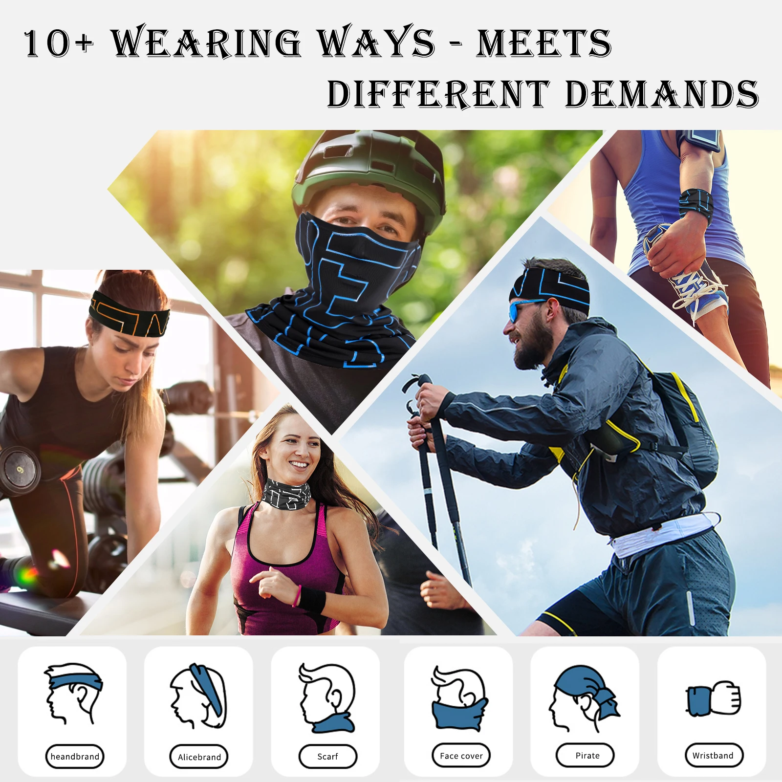 WEST BIKING летний спортивный шарф шёлковый головной убор для велосипеда дышащая