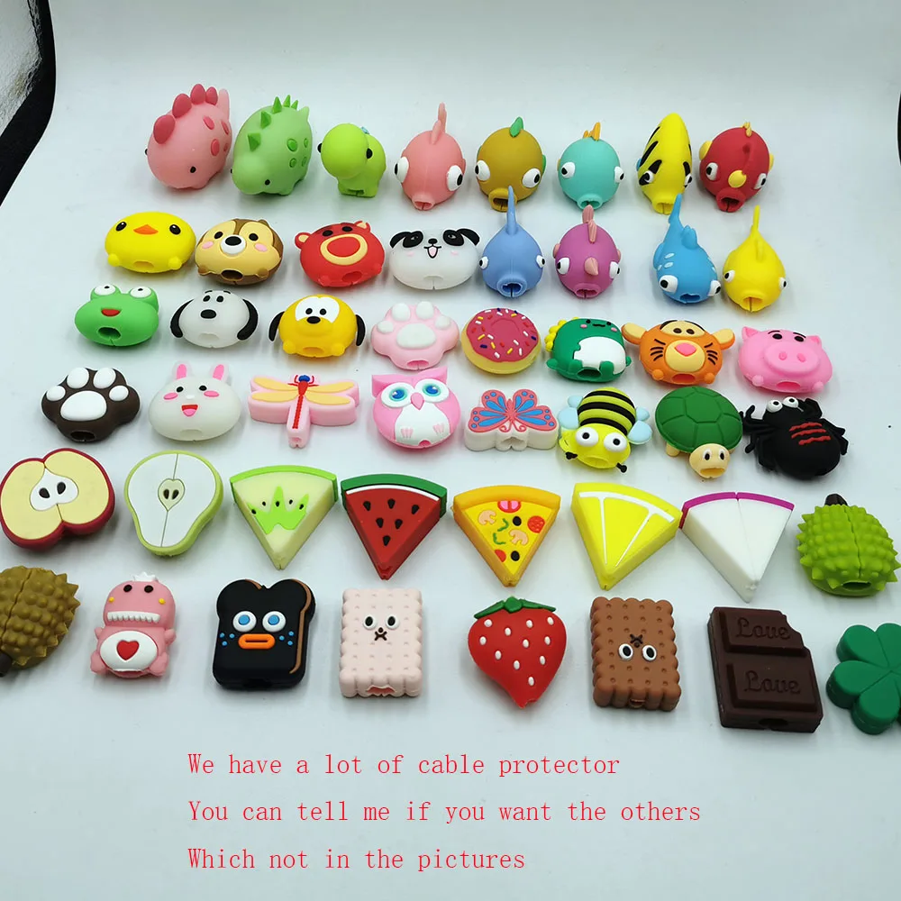 50 шт. милый мультяшный защитный USB кабель для телефона iphone Кабельный Шнур шнур