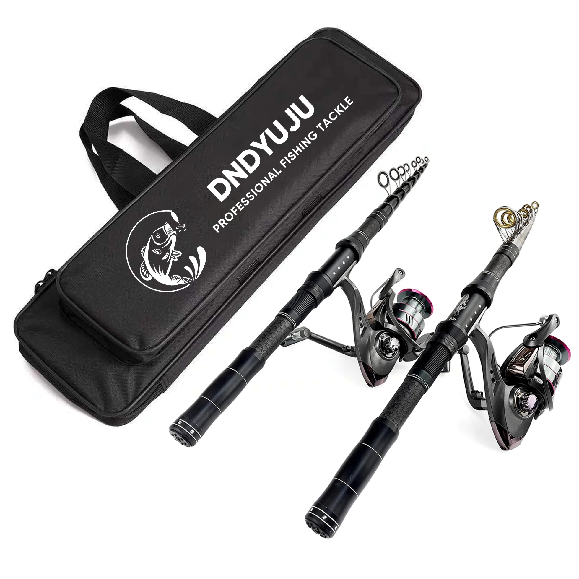 

DNDYUJU Fishing Rod Storage Bag Oxford Cloth Multifunctional Storage Bags Fishing Reel Lure Pole Tackle Bags Fishing Gear