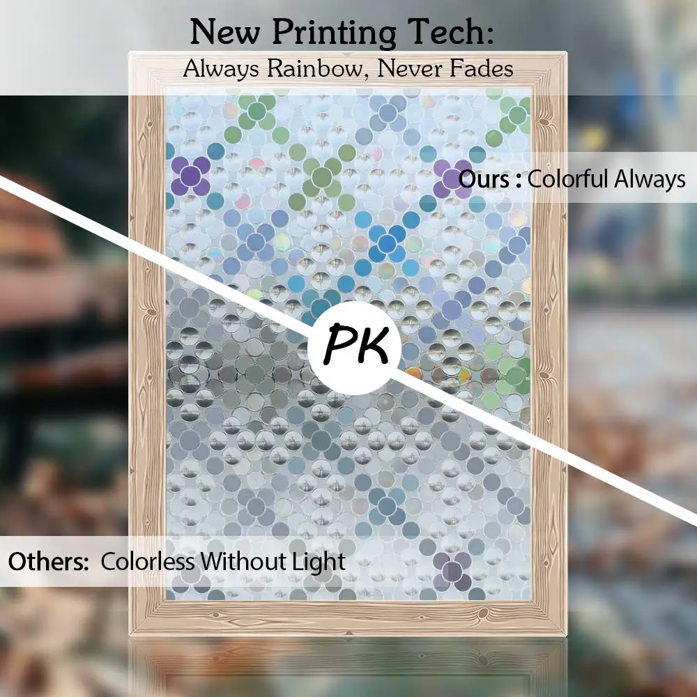 Тинт 3D хрустальная цветная декоративная оконная пленка конфиденциальное