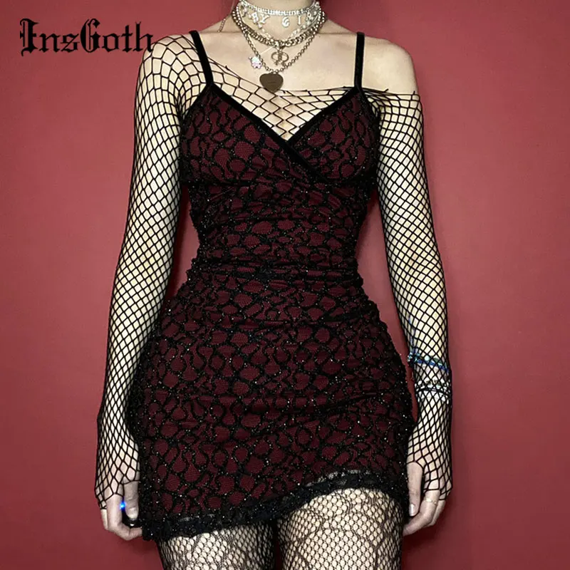 Женское платье с V образным вырезом открытой спиной и высокой талией|Женские