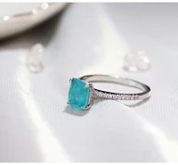 qtt charms wedding rings for women paraiba lab emerald tourmaline%c2%a0stone party silver color jewelry accessories