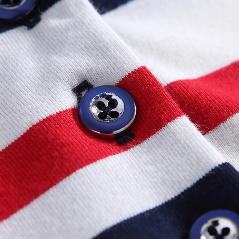 Женская Полосатая Рубашка-Поло Повседневная рубашка-поло из 95% хлопка с