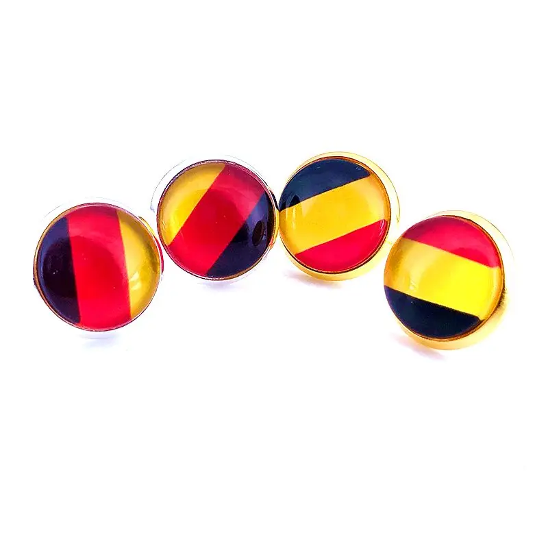 2018 серьги гвоздики с национальным флагом Россия Испания Франция Германия Argentina 10