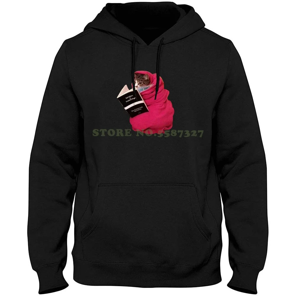 

Коммунистическая уличная одежда с котом, Спортивная толстовка с капюшоном, удобный коммунистический коммунизм