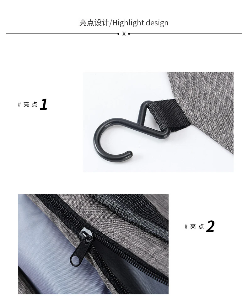 Hanging Travel Toiletry Bag for Men and Women Makeup Bag Cosmetic Beautician Folding Bag Bathroom and Shower Organizer toilettas