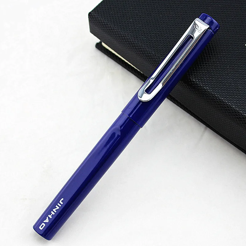 JINHAO 599 Роскошная металлическая синяя шариковая ручка школьные и офисные