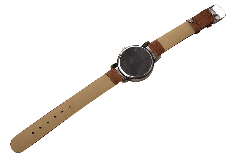 

New Retro Musical Note Dial Quartz Movement Watch with PU Leather Wrist Watch Coffee
