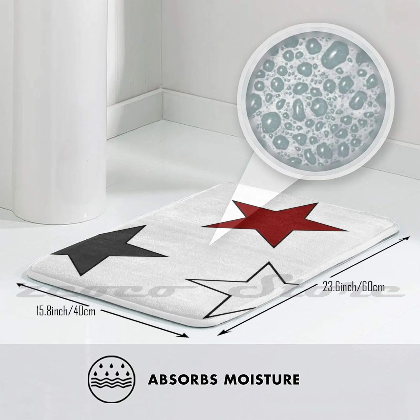 Университета Чикаго звезда мин (3 штуки в упаковке) ковер хорошо впитывающей